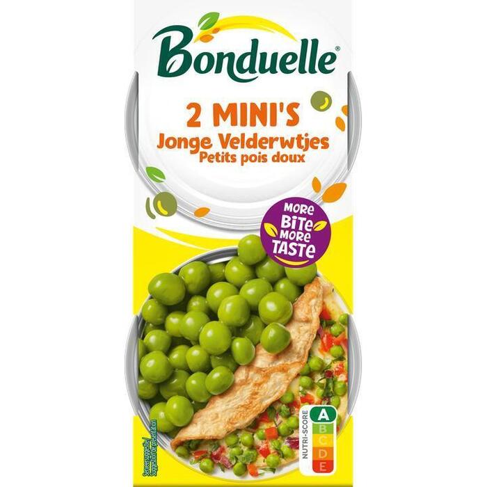 Bonduelle Jonge velderwtjes mini-pack (2 × 75g)