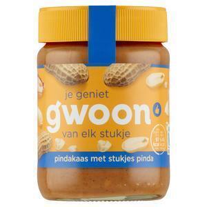 g'woon Pindakaas met noot (350g)