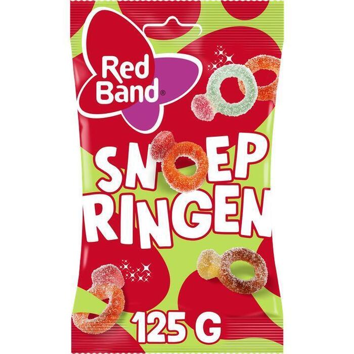 Red Band Snoepringen Zuur 102gr (102g)