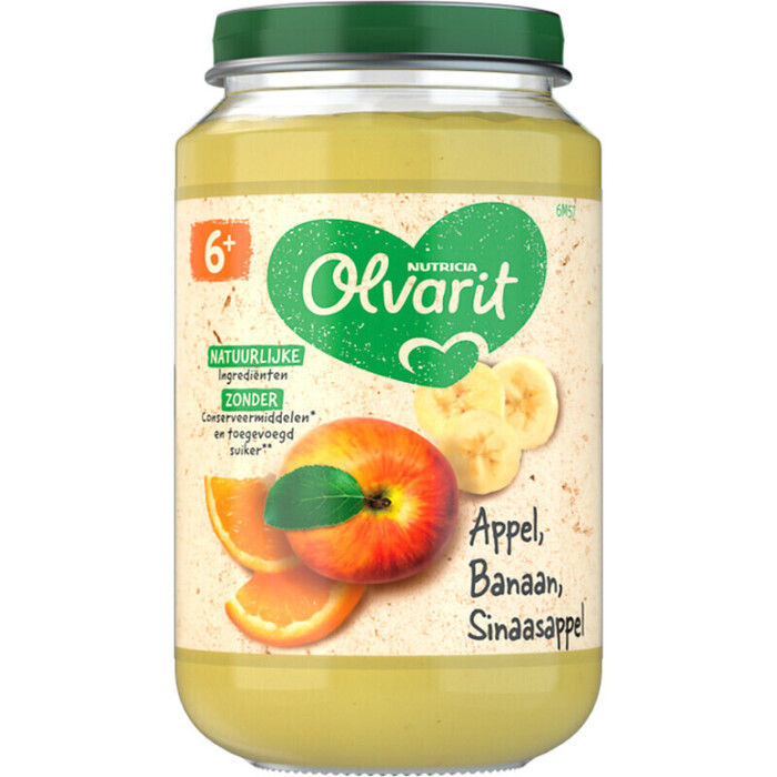 Appel banaan sinaasappel 6 mnd (Pot, 200g)