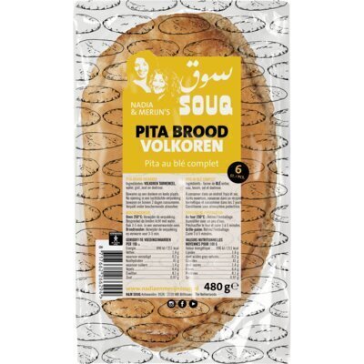 Souq Pita brood volkoren (480g)