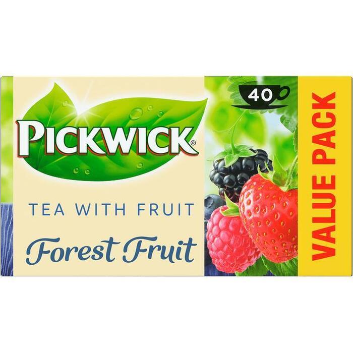 Pickwick Bosvruchten Fruit Thee Voordeelpak 40 Stuks (40 × 1.5g)
