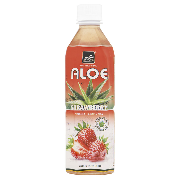 Aloe aardbei (petfles, 0.5L)