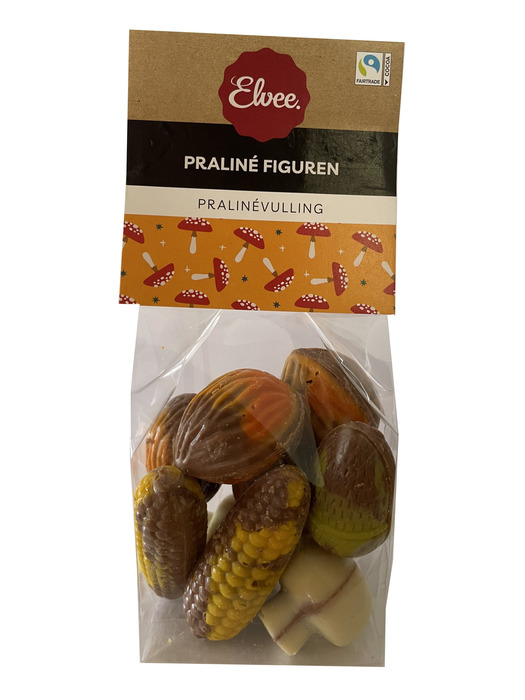 Elvee Zachte hazelnootpraliné gevulde figuren 165 g zak (165g)