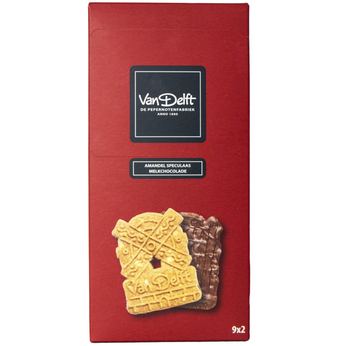 Van Delft Amandel speculaas melkchocolade (349g)