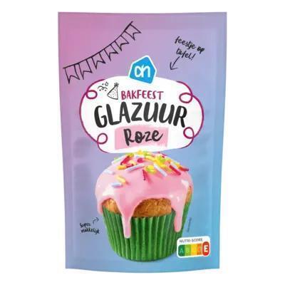 AH Bakfeest glazuur roze (125g)