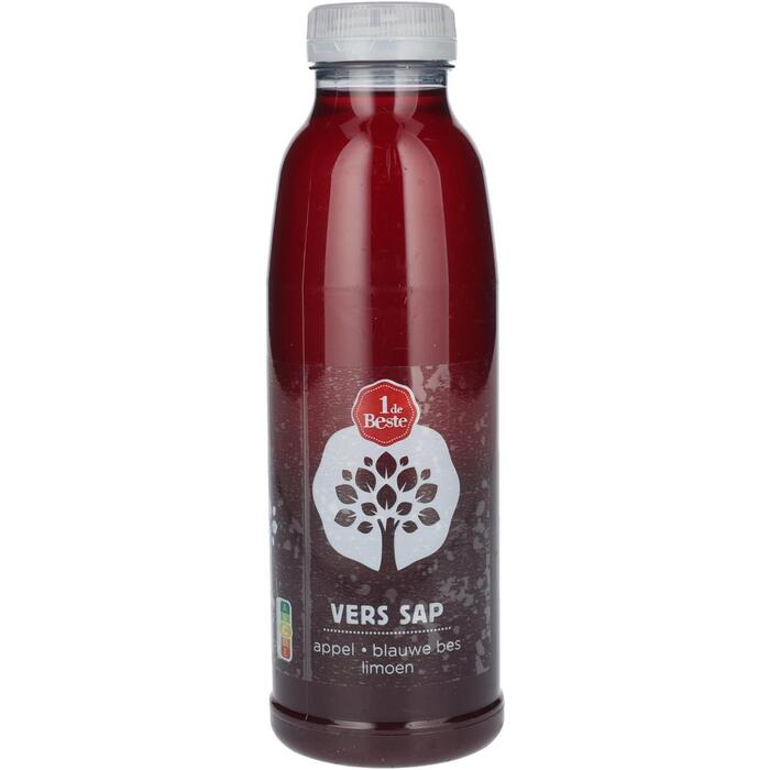 1 de Beste Vers sap appel limoen blauwe bes (0.5L)