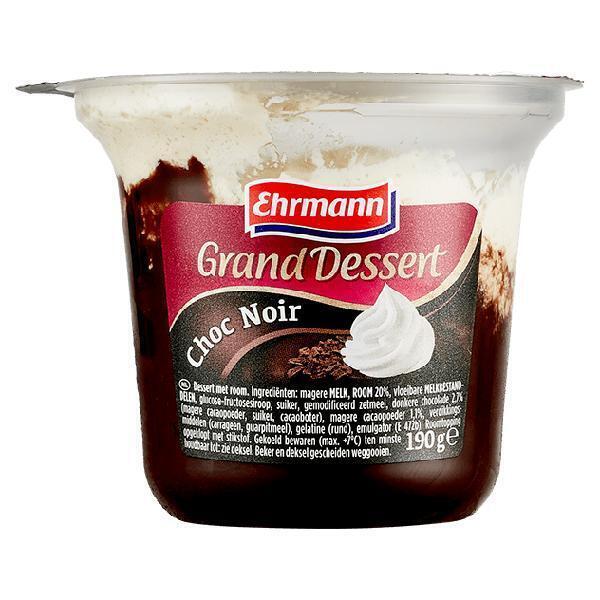 Ehrmann Grand dessert choc noir (Kuipje, 190g)