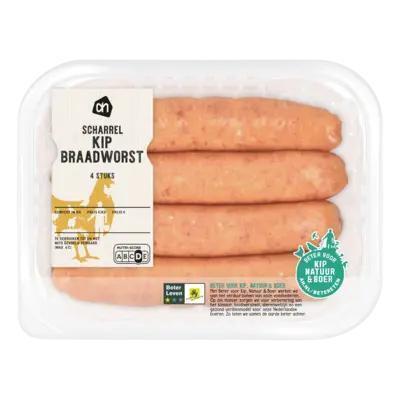AH Scharrel kipbraadworst (4 × 75g)