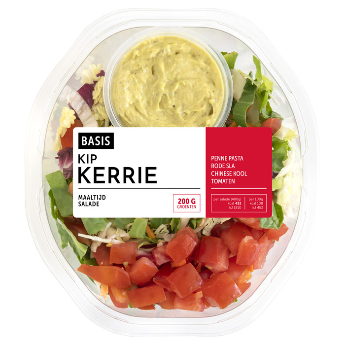 Maaltijdsalade kip kerrie (400g)