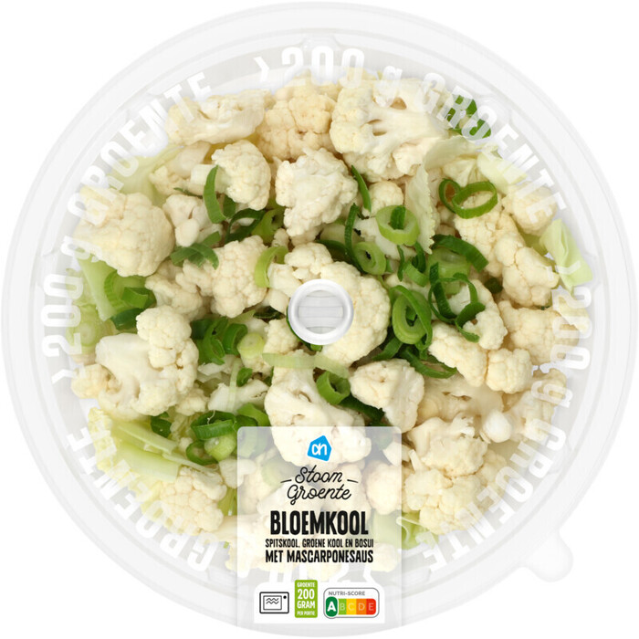 AH Stoomgroente bloemkool marscarponesaus (450g)