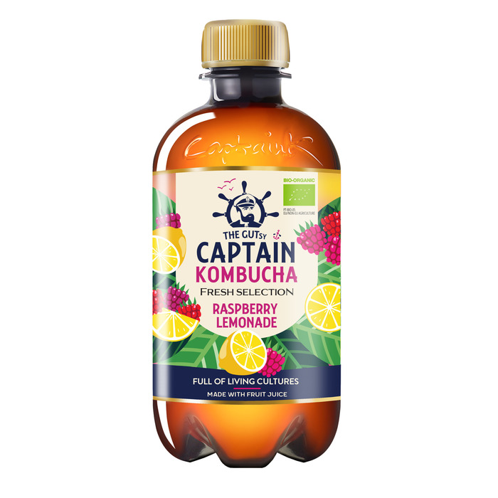 The Gutsy Captain Kombucha Raspberry Lemonade 400ml (40cl)