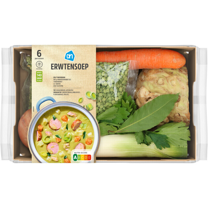 Rijkgevulde Erwtensoep (bak) (900g)