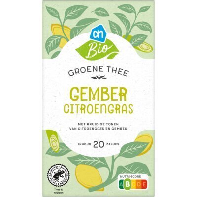 AH Biologisch Groene thee gember citroengras