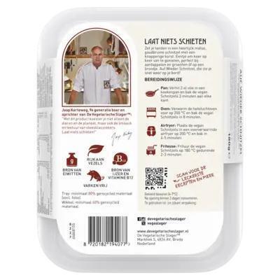 De Vegetarische Slager Auf Wieder Schnitzel Vegetarisch 180g (180g)