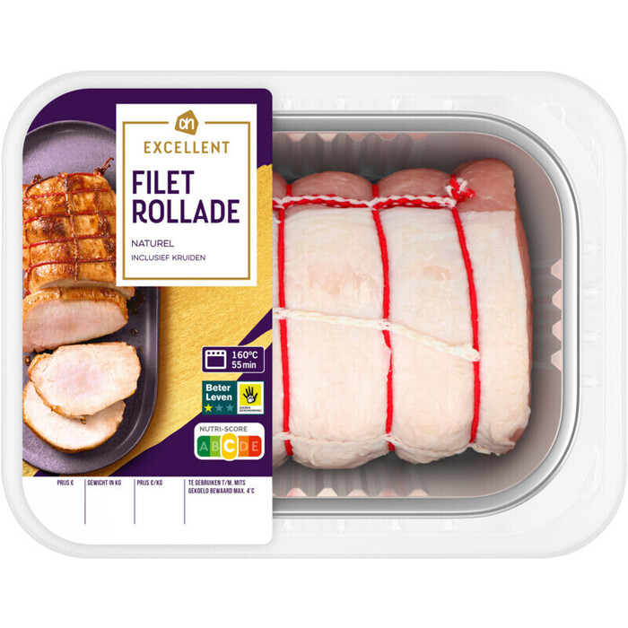 AH Excellent Varkensfiletrollade (770g)