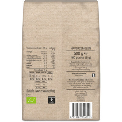 AH Biologisch Haverzemelen (500g)