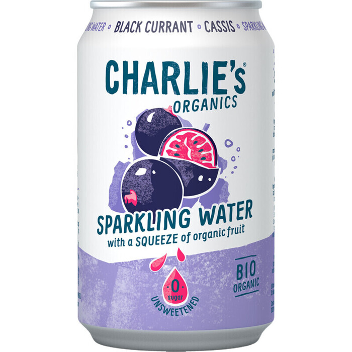 Charlie's Sparkling water cassis (33cl)