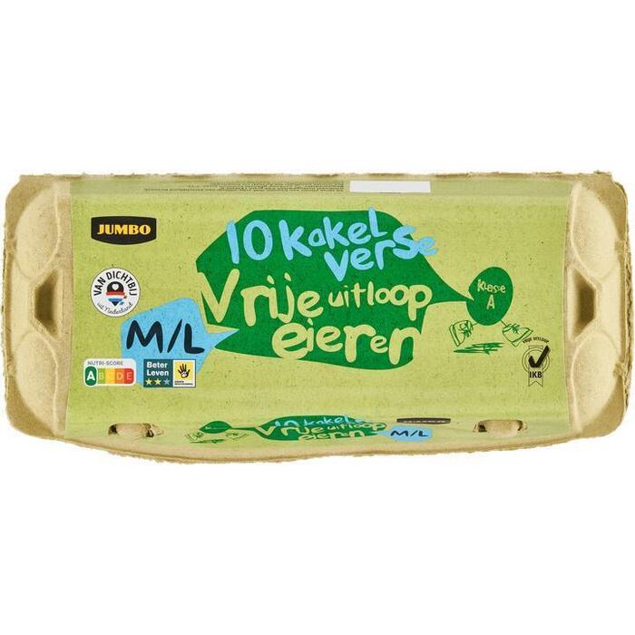 Vrije Uitloop eieren M/L 10 stuks (630g)