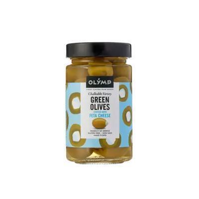 Olymp Groene olijven met feta kaas (320g)