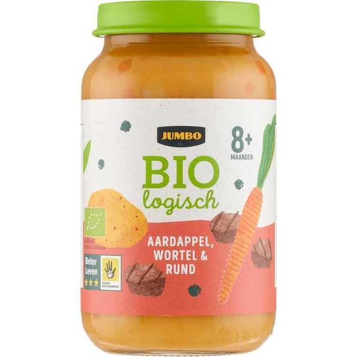 Jumbo Biologisch Babyvoeding Aardappel, Wortel & Rund 8+ Maanden 220g (220g)