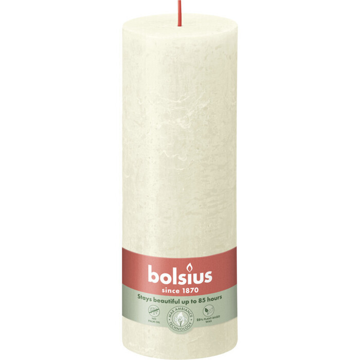 Bolsius Shine rustiek 19 cm parel