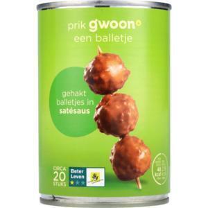 G'woon gehaktballen sate 1*bl (420g)