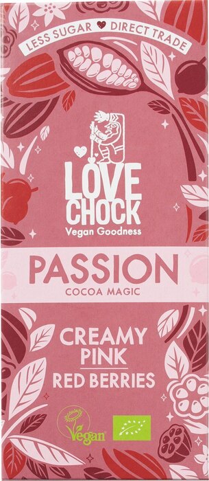 Vegan chocolade pink passion (70g)