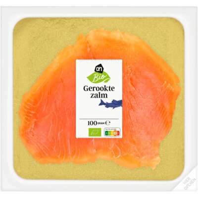 Gerookte zalm (pak, 100g)