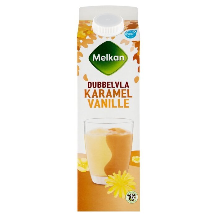 Melkan Vanille karamarmel dubbelvla (1L)