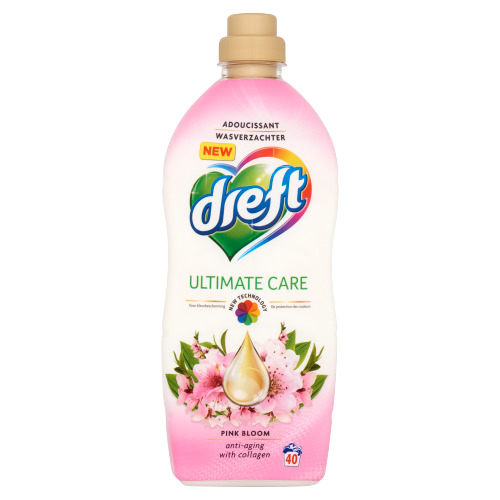 Dreft Wasverzachter Ultimate Care Pink Bloom 1 L 40 Wasbeurten (1L)