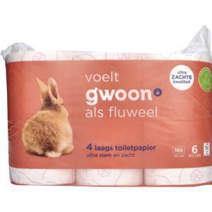 g'woon Toiletpapier 4 Laags 6 Rollen