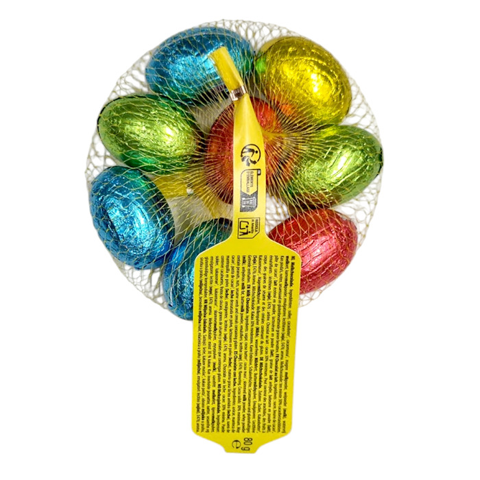 paaseieren melkchocolade (Net, 80g)