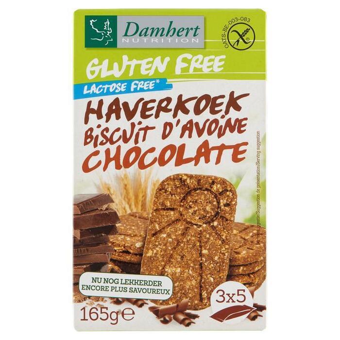 Damhert Glutenvrije Chocolade Haverkoek 165g (Doos, 165g)