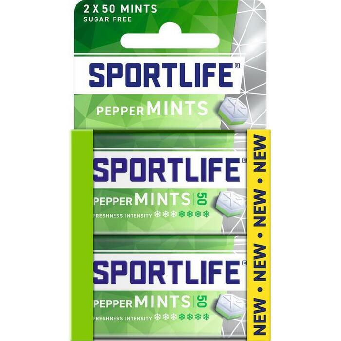 Sportlife Pepper mints Sugar Free 2 x 35g (2 × 35g)
