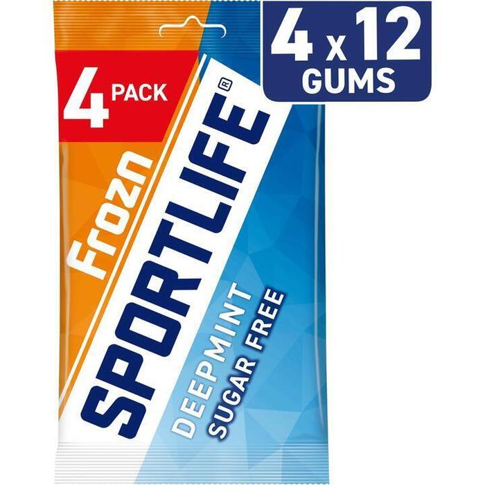 Sportlife Frozn Deepmint Sugar Free Gums 4 x 18g (4 × 18g)