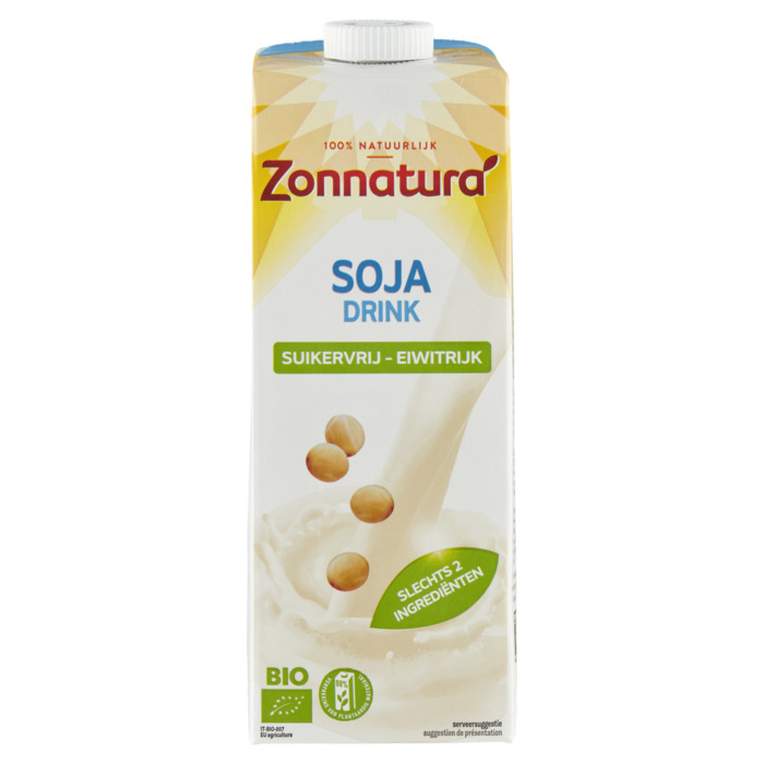 Zonnatura Soja Drink Suikervrij - Eiwitrijk 1 L (1L)