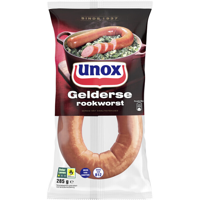 Unox Gelderse Rookworst 285 g (285g)