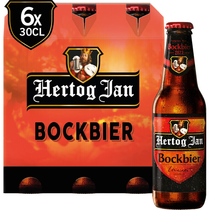 Hertog Jan Bockbier (Fles, 6 × 30cl)