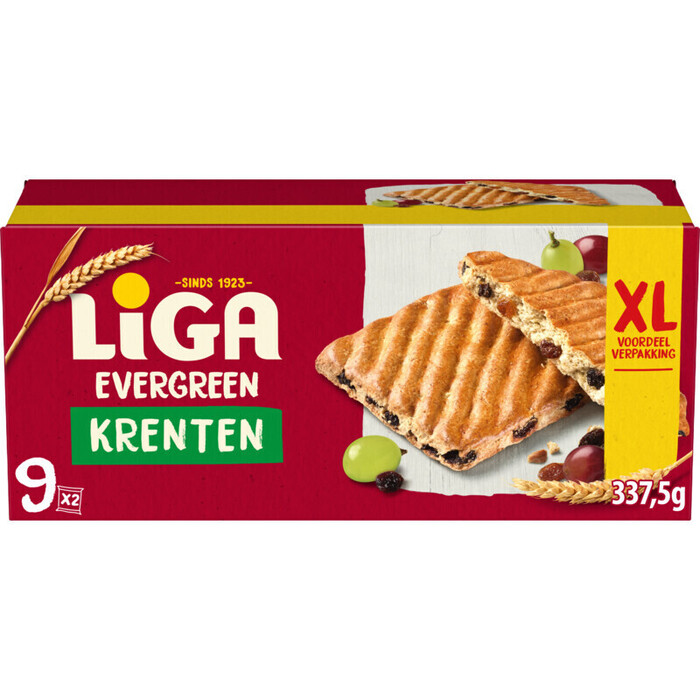 Evergreen krenten (Doos, 338g)