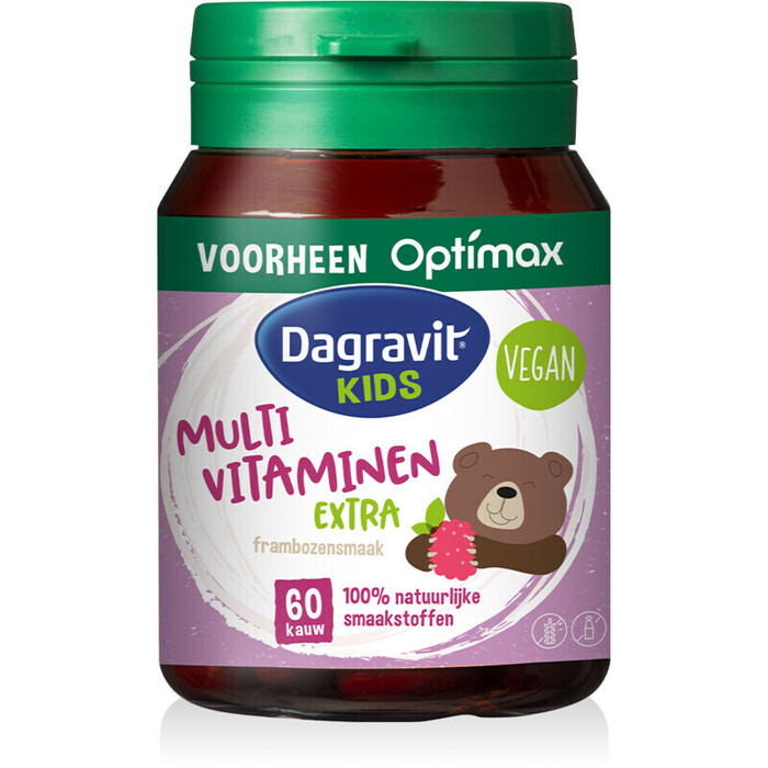 Dagravit Natural kids multi framboos (60 × 1.18g)