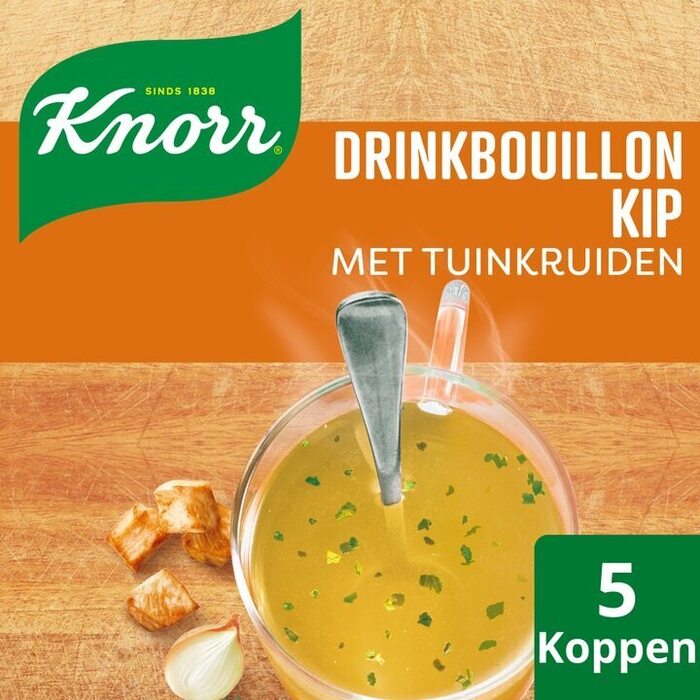 Soep drinkbouillon kip (doos, 5 × 6.1g)