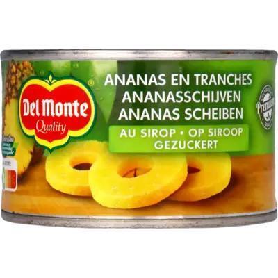 Del Monte Ananasschijven op siroop (235g)
