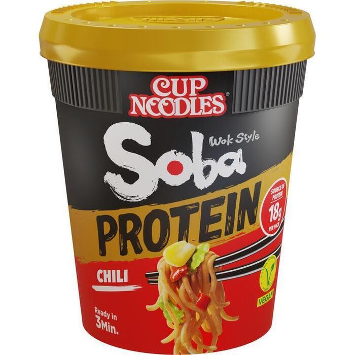 Nissin Soba protein chili (Kuipje, 93g)