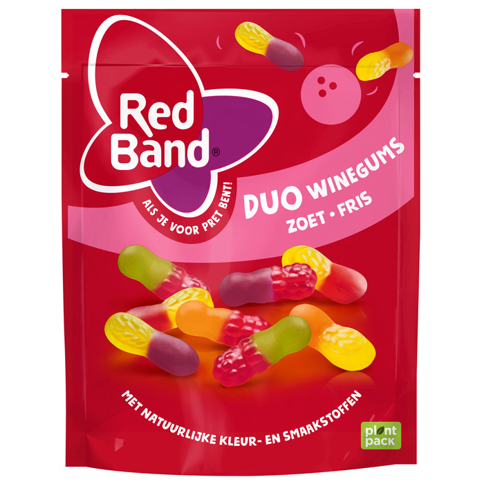 Red Band Duo Winegums Zoet Fris 215 g (215g)