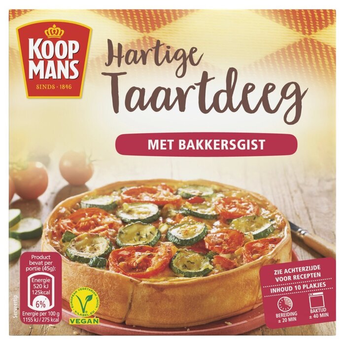 Deeg voor Hartige Taart (Doos, 450g)