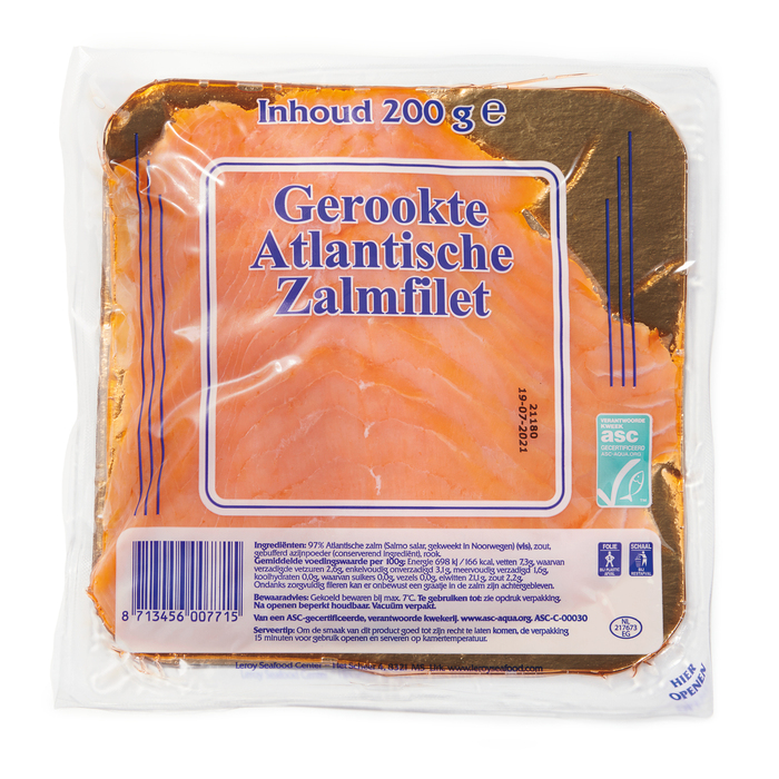 Noorse  zalm gerookt (200g)