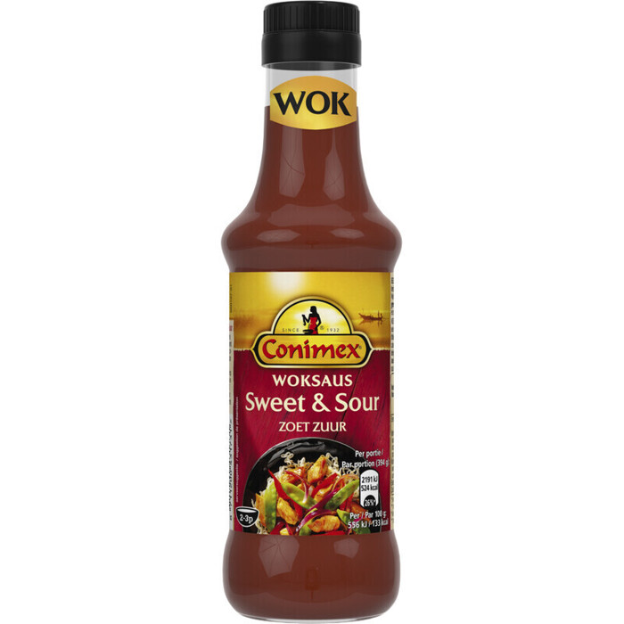Woksaus Sweet & Sour (Fles, 175ml)