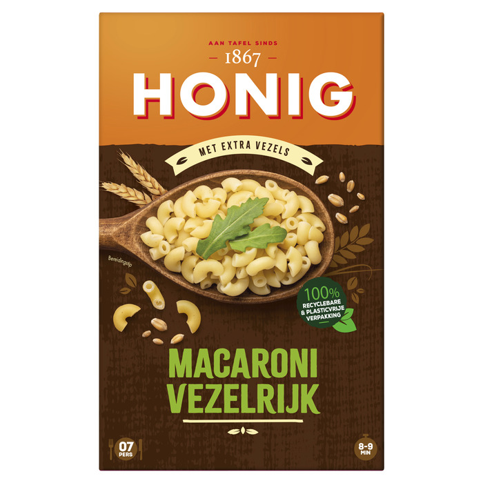 Honig Macaroni Vezelrijk 550g (550g)