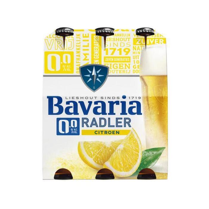 Bavaria 0.0% Radler lemon fles 6 x 30 cl (rol, 6 × 30cl)
